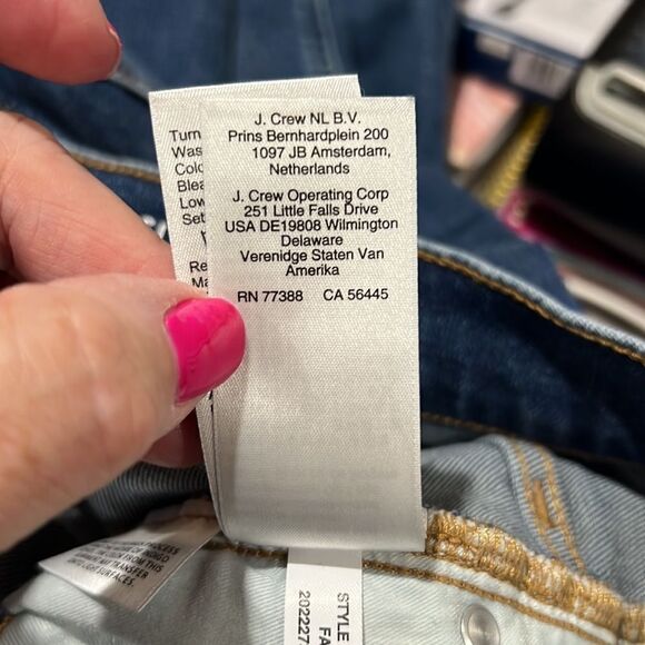 J. Crew Slim Demi Boot Jeans in Normandy Blue size 33 NWOT - Picture 12 of 13